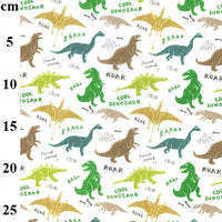Cotton Blends Polycotton Prints Childrens And Animal Prints Dinosaurs Cool Roar TC0031