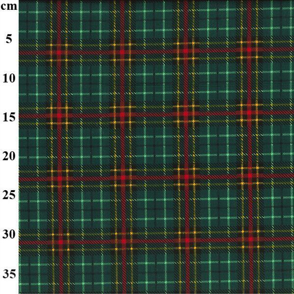 Cotton Blends Polycotton Prints Christmas Christmas Check Green and Red TCP947