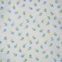 Cotton Blends Polycotton Prints Floral Prints Baby Rose Blue PPC9\1
