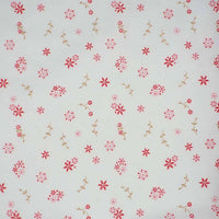 Cotton Blends Polycotton Prints Floral Prints Star Flower Red\Pink PPC10