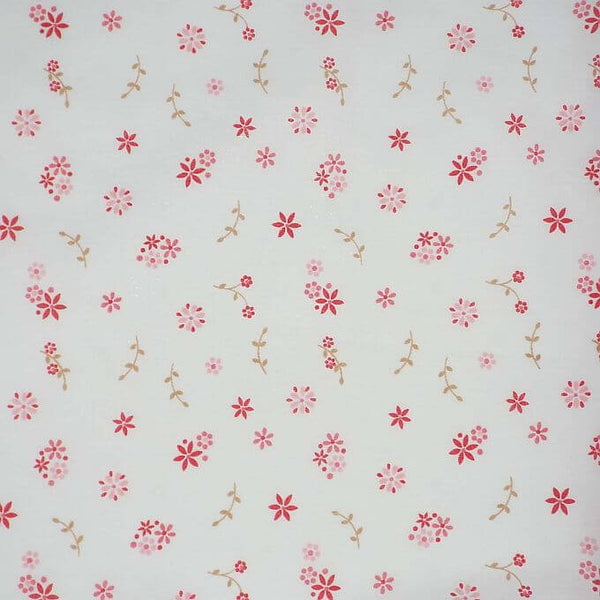 Cotton Blends Polycotton Prints Floral Prints Star Flower Red\Pink PPC10