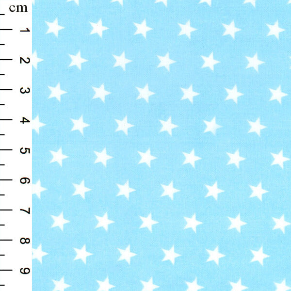 Cotton Blends Polycotton Prints Spots And Stars Stars Blue TC0008