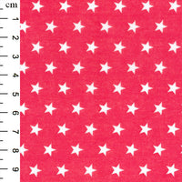Cotton Blends Polycotton Prints Spots And Stars Stars Cerise TC0008