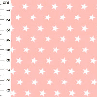 Cotton Blends Polycotton Prints Spots And Stars Stars Pink TC0008