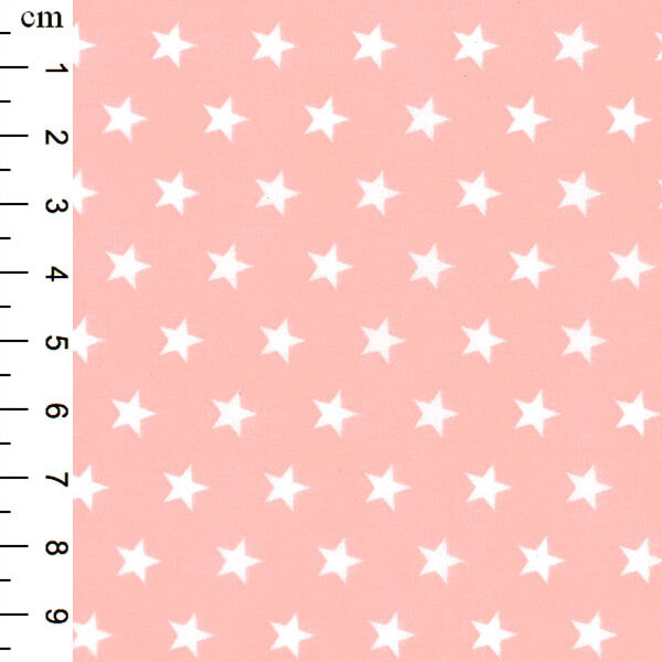 Cotton Blends Polycotton Prints Spots And Stars Stars Pink TC0008