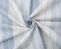 Linens And Hessian Linen Mix Linen/Cotton Laura Ashley Grey and Light Blue Striped