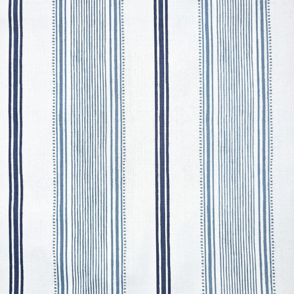 Linens And Hessian Linen Mix Linen/Cotton Laura Ashley Light and Dark Blue Striped