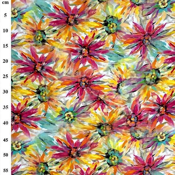 Linens And Hessian Linen Mix Linen/Viscose/Cotton Colour Blast Floral JLL0095