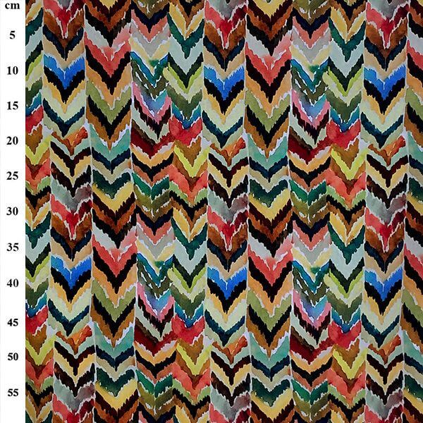 Linens And Hessian Linen Mix Linen/Viscose/Cotton Colour Blast Zig Zag JLL0093