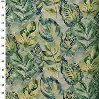 Linens And Hessian Linen Mix Linen/Viscose/Cotton Jungle Leaf JLL0097