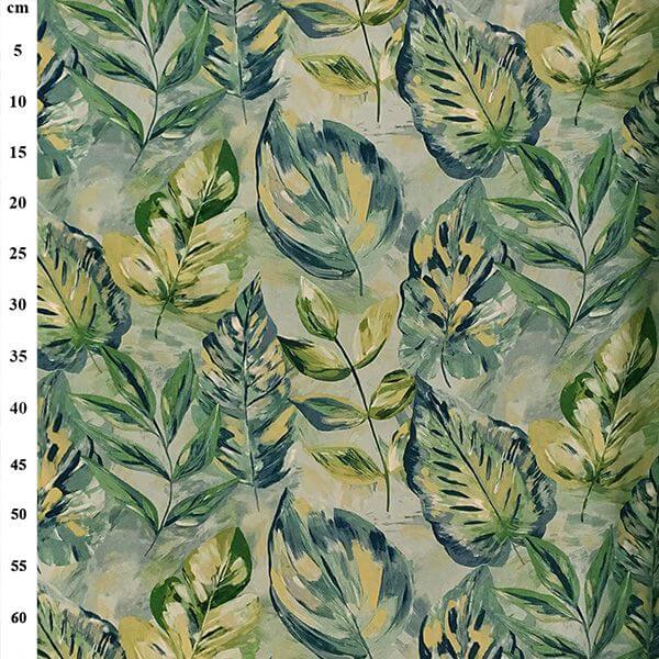 Linens And Hessian Linen Mix Linen/Viscose/Cotton Jungle Leaf JLL0097