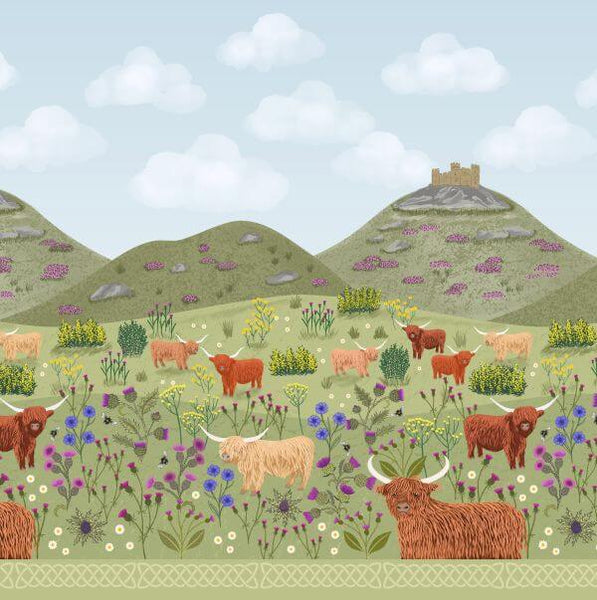 Pure Cotton Craft Highlands PRE ORDER Highland Border A878 - ARRIVING NOV25