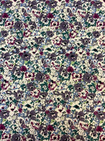 Pure Cotton Pima Lawn Pink and Mauve Floral