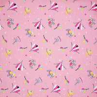 Pure Cotton Prints Childrens And Animal Prints Circus Pink CP2\2