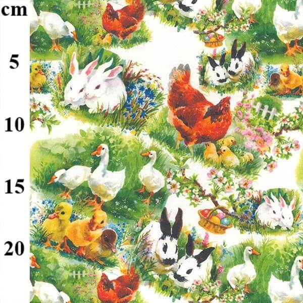 Pure Cotton Prints Digital Prints Farm Garden RHD1028