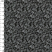 Pure Cotton Prints Floral Prints Floral Vines Black JLK0104