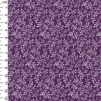 Pure Cotton Prints Floral Prints Floral Vines Purple JLK0104