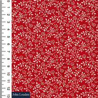 Pure Cotton Prints Floral Prints Floral Vines Red JLK0104