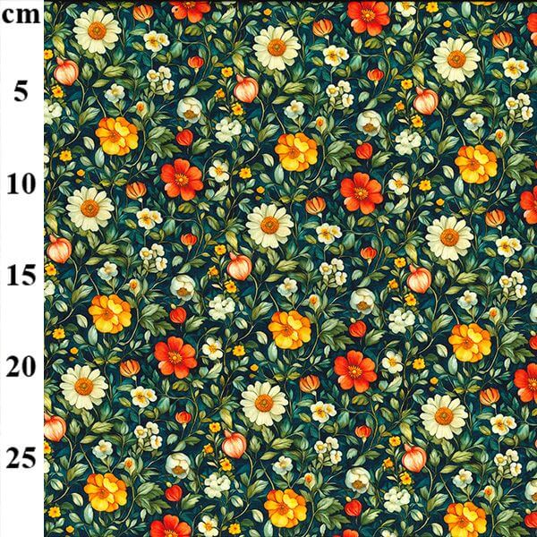 Pure Cotton Prints Floral Prints Flower Foliage CP1048
