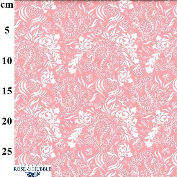 Pure Cotton Prints Floral Prints Vintage Floral on Light Pink CP0974