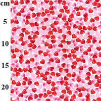Pure Cotton Prints Novelty And Misc. Prints Hearts on White CP0875