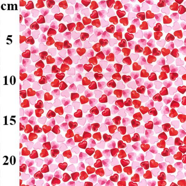 Pure Cotton Prints Novelty And Misc. Prints Hearts on White CP0875