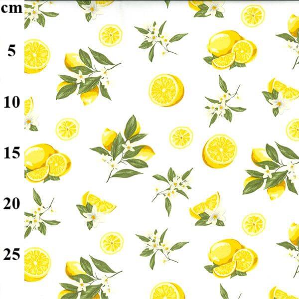 Pure Cotton Prints Novelty And Misc. Prints Lemons on Ivory CP0993
