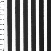 Pure Cotton Prints Spots And Stripes 8mm White Stripes and Black CP0080