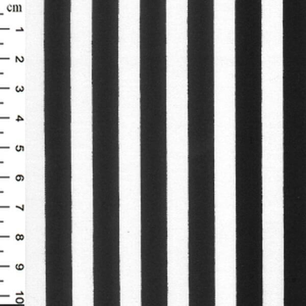 Pure Cotton Prints Spots And Stripes 8mm White Stripes and Black CP0080