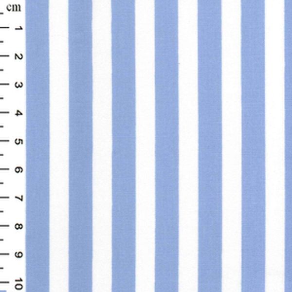 Pure Cotton Prints Spots And Stripes 8mm White Stripes and Pale Blue CP0080