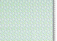 Pure Cotton Prints Spots And Stripes Parade Multi Mini Spot Mint Green Wide Width Cotton Poplin 0008