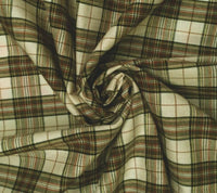 Tartans Cotton Check Cream & Sage Green CT11