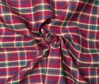 Tartans Cotton Check Maroon & Beige CT4