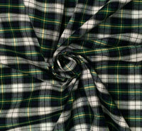 Tartans Cotton Check White & Navy CT8