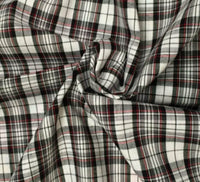 Tartans Cotton Check White & Red\Black CT14