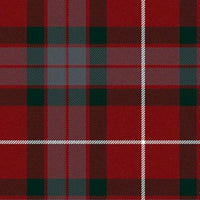 Tartans Scottish Wool Fraser Red Muted