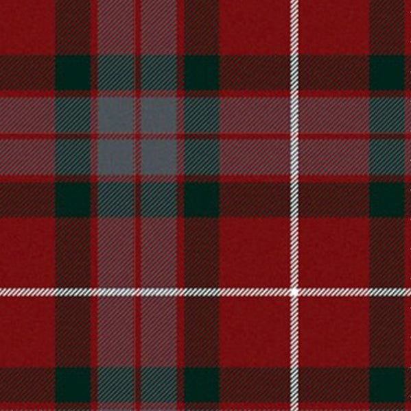 Tartans Scottish Wool Fraser Red Muted