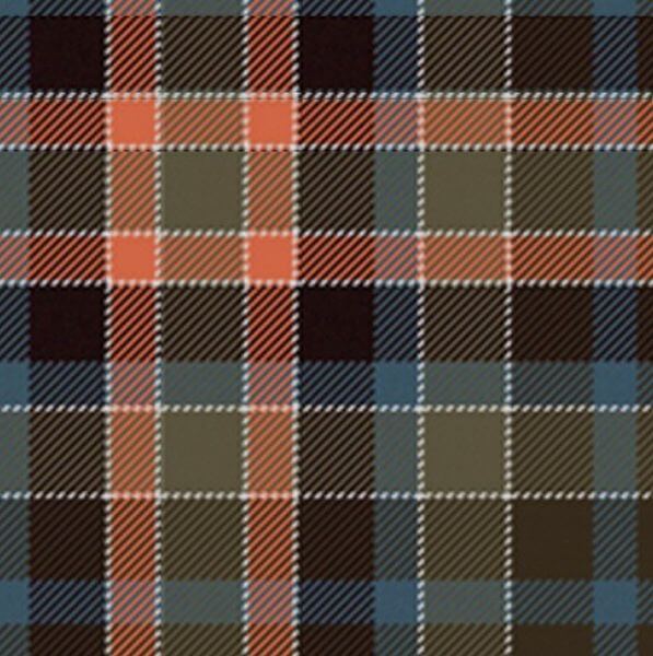 Tartans Scottish Wool Gordon Red Muted
