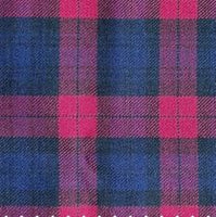 Tartans Scottish Wool Purple Watch Small Sett
