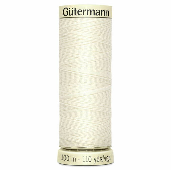 Threads Cream Col 1 100m Gutermann Sew-All