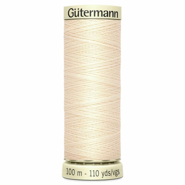 Threads Cream Col 414 100m Gutermann Sew-All