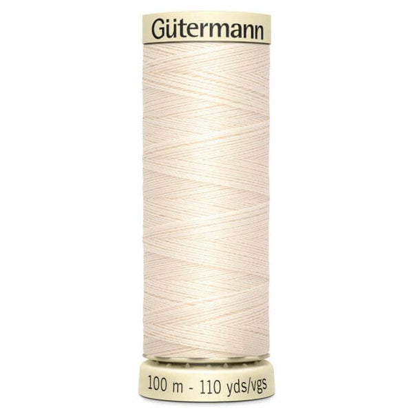 Threads Cream Col 802 100m Gutermann Sew-All