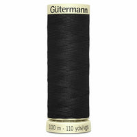 Threads Black And White 100 Metre Thread Reel Black 100m Gutermann Sew-All