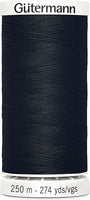 Threads Black And White 250 Metre Thread Reel Black 250m Gutermann Sew-All