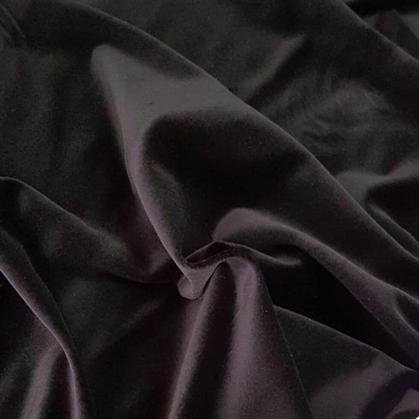 Velvet Washable Cotton Velvet Black 001
