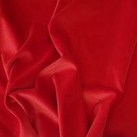 Velvet Washable Cotton Velvet Calypso Red 3009