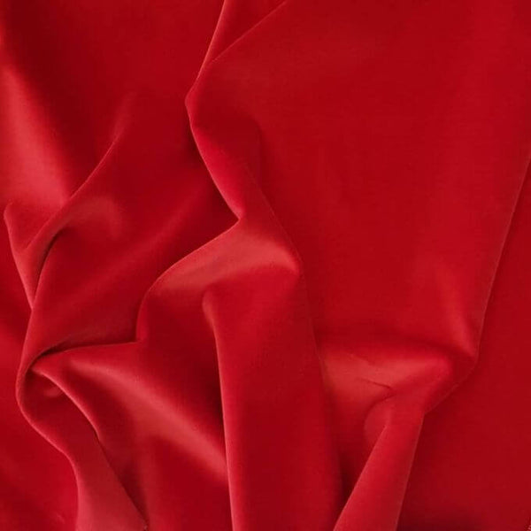 Velvet Washable Cotton Velvet Calypso Red 3009
