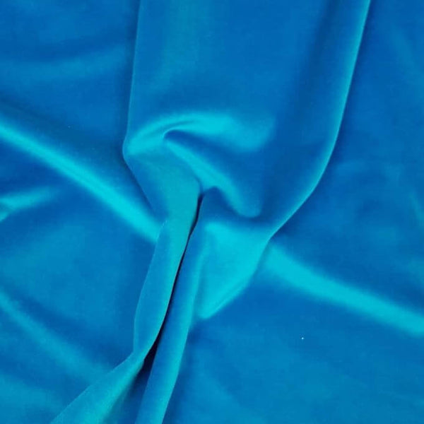 Velvet Washable Cotton Velvet Turquoise 5044