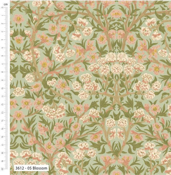 William Morris Cotton William Morris Muses Blossom 3612-05