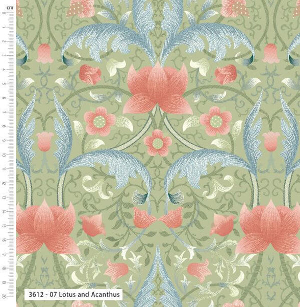 William Morris Cotton William Morris Muses Lotus-and-Acanthus 3612-07